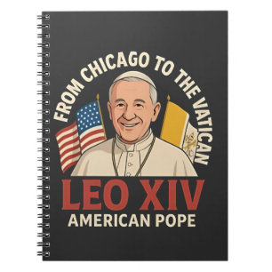 American Pope Leo Catholic Church Christian Faith Notebook