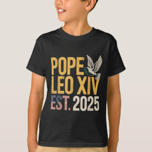 American Pope Leo Catholic Church Christian Faith  T-Shirt
