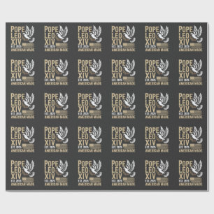 American Pope Leo Catholic Church Christian Faith  Wrapping Paper