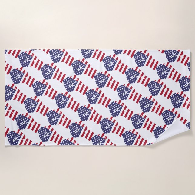 American Power Beach Towel (Front)