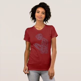 American Prayer Women's (cranberry w/ baby) T-Shirt