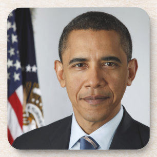 American President Barack Obama at White House Coaster