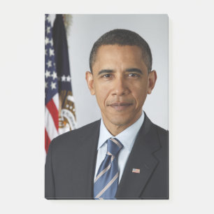 American President Barack Obama at White House Post-it Notes