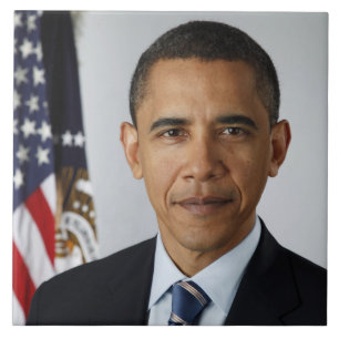 American President Barack Obama at White House Tile