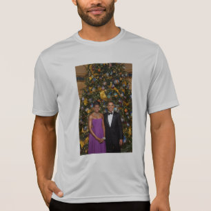 American President Barack Obama on Christmas Card T-Shirt