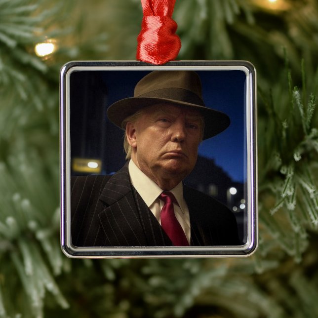American President Donald Trump Godfather Metal Tree Decoration (Tree)