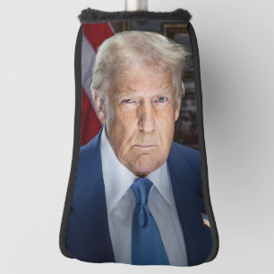 American President Donald Trump Photo 2025 Golf Head Cover
