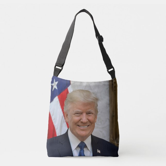 American President Donald Trump White House Crossbody Bag (Front)