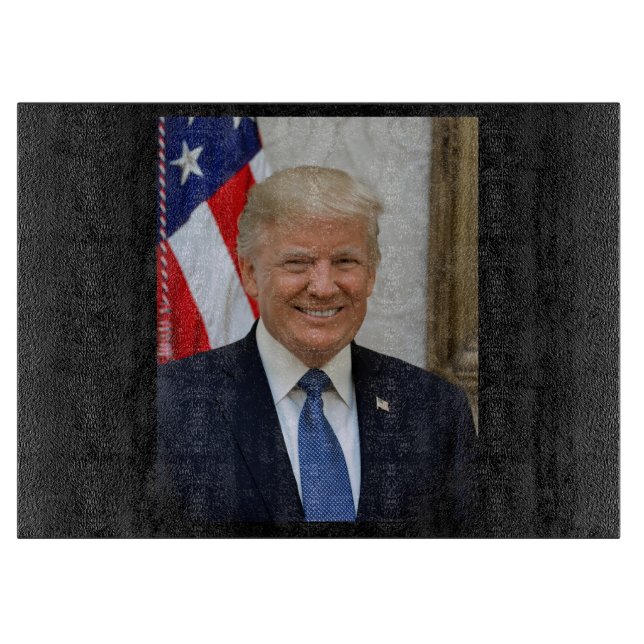 American President Donald Trump White House Cutting Board (Front)