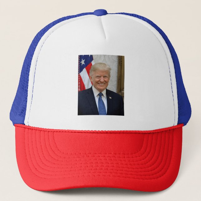 American President Donald Trump White House Trucker Hat (Front)
