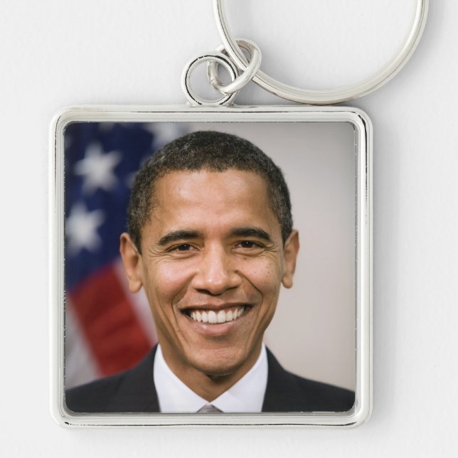 American President Elect Barack Obama  Key Ring (Front)