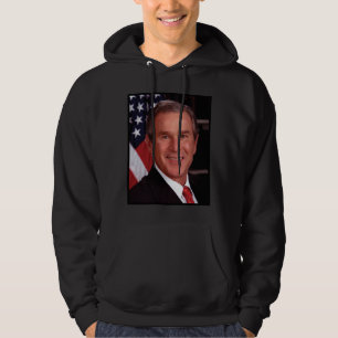 American President George Bush Christmas Card Hoodie