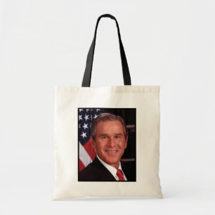 American President George Bush Christmas Card Tote Bag