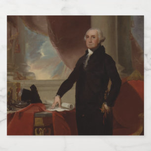 American President George Washington Lansdowne Beer Bottle Label