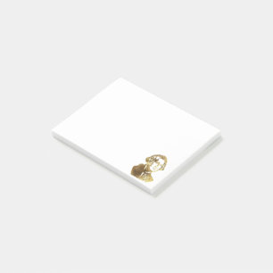 American President George Washington Portrait Gold Post-it Notes