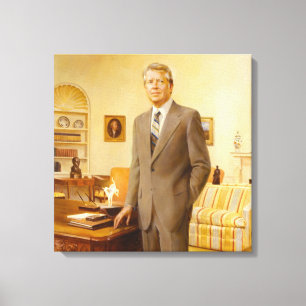American President James Earl Carter Oval Office Canvas Print