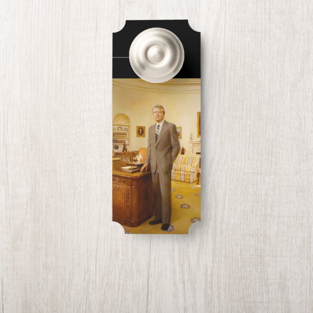 American President James Earl Carter Oval Office Door Hanger (On Knob)