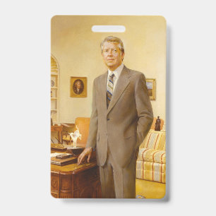 American President James Earl Carter Oval Office ID Badge