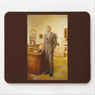 American President James Earl Carter Oval Office Mouse Pad