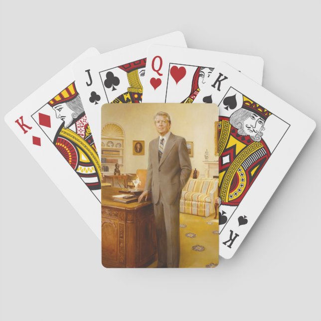 American President James Earl Carter Oval Office Playing Cards (Back)