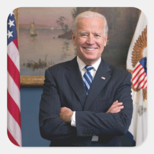 American President Joe Biden as Senator Square Sticker