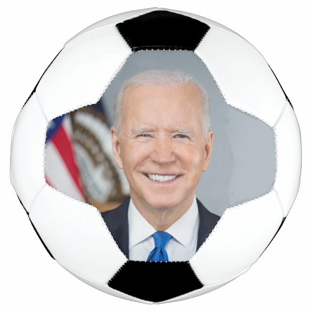 American President Joe Biden White House Photo  Soccer Ball (Front)