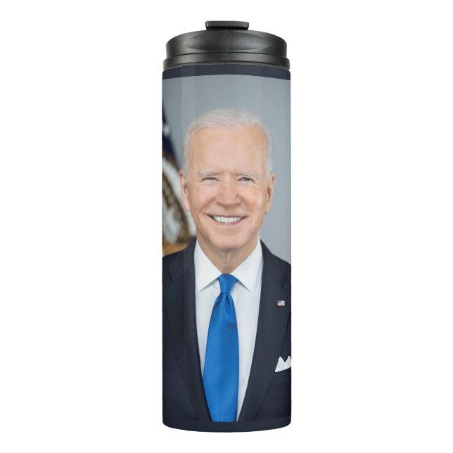 American President Joe Biden White House Photo  Thermal Tumbler (Front)