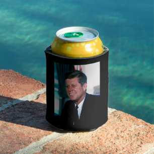 American President John F. Kennedy in Oval Office Can Cooler