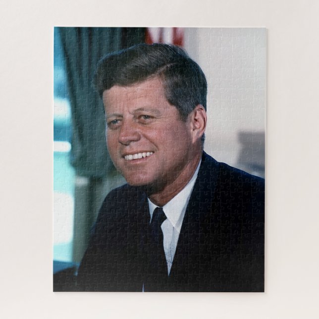 American President John F. Kennedy in Oval Office Jigsaw Puzzle (Vertical)