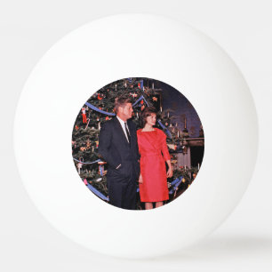 American President John Kennedy Christmas Card Ping Pong Ball