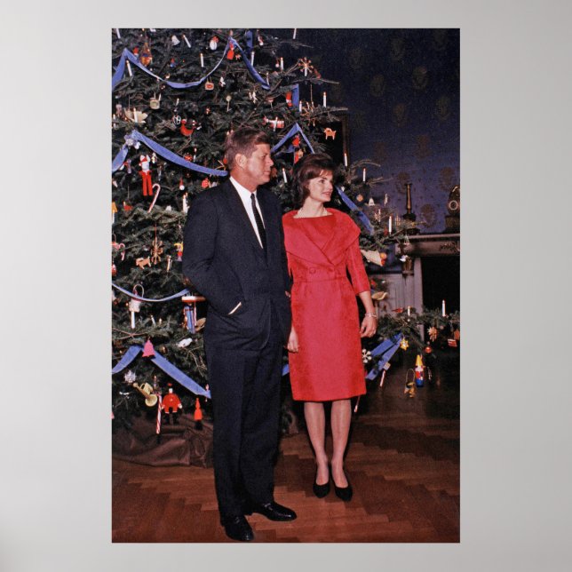 American President John Kennedy Christmas Card Poster (Front)