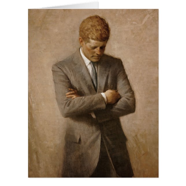 American President John Kennedy Painted Portrait  (Front)