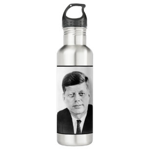American President John Kennedy Presidential Photo 710 Ml Water Bottle