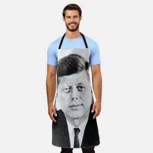 American President John Kennedy Presidential Photo Apron