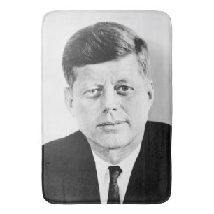 American President John Kennedy Presidential Photo Bath Mat