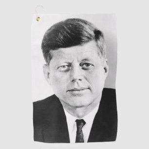 American President John Kennedy Presidential Photo Golf Towel