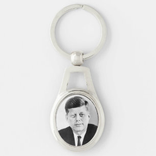 American President John Kennedy Presidential Photo Key Ring