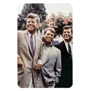 American President John Kennedy & Robert & Ted Magnet