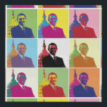 American President Obama Cool Modern Pop Art 10x10 Faux Canvas Print<br><div class="desc">Pop Art version of Obama's first term presidential portrait (2009). In a February 2009 poll conducted in Western Europe and the U.S. by Harris Interactive for France 24 and the International Herald Tribune,  Obama was rated as the most respected world leader,  as well as the most powerful.</div>