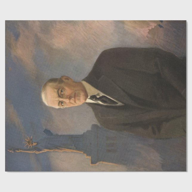 American President Woodrow Wilson & Liberty Wrapping Paper (Flat)