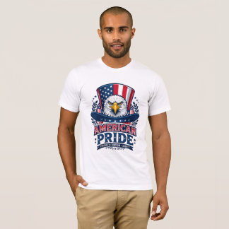 American Pride Bald Eagle Uncle Sam Hat Patriotic T-Shirt