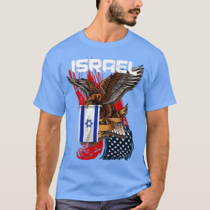 American Pride Eagle Support Israel T-Shirt