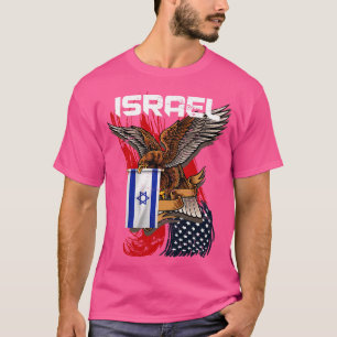 American Pride Eagle Support Israel T-Shirt