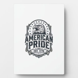 American Pride Eagle Vintage Patriotic Shirt Desig Plaque