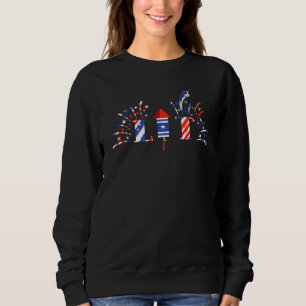 American Pride Fireworks Usa Lit America Usa 4th O Sweatshirt