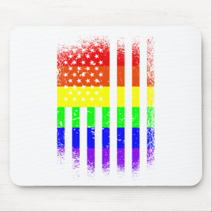 american pride flag rainbow lgbt mouse pad