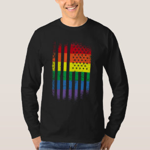 American Pride gay lesbian bisexual transgender US T-Shirt