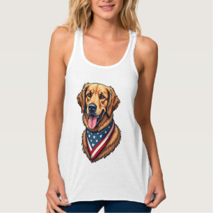 American Pride Golden Retriever Vintage Shirt