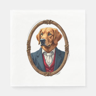 American Pride Golden Retriever Vintage Shirt 4 Napkin