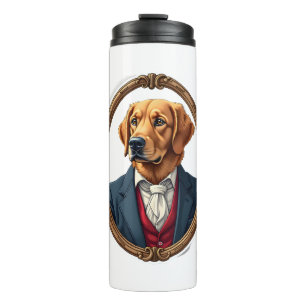 American Pride Golden Retriever Vintage Shirt 4 Thermal Tumbler